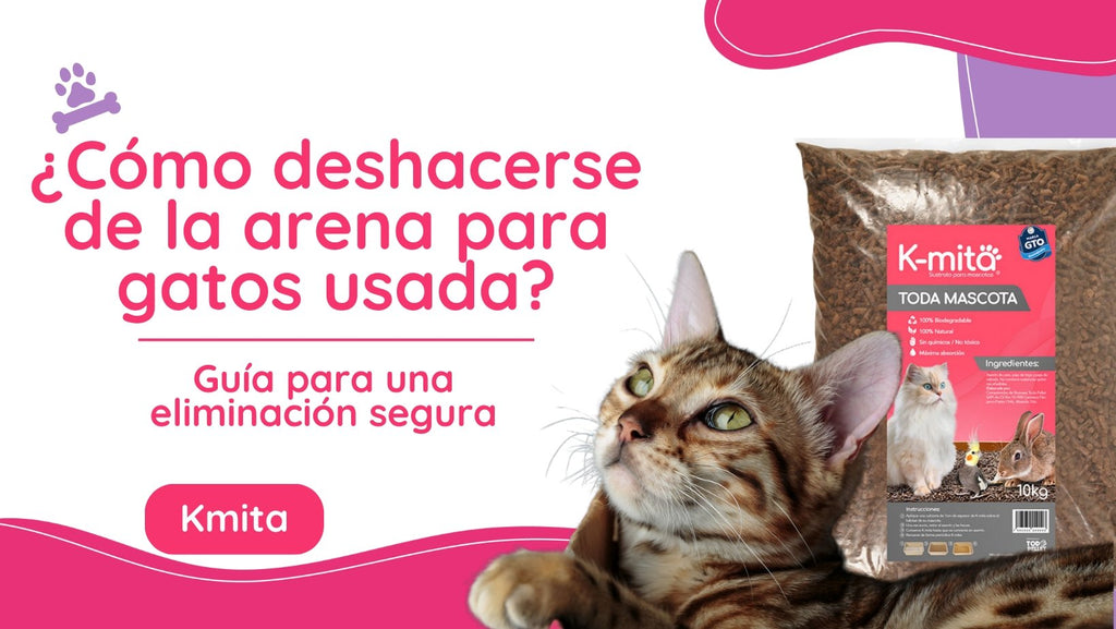 ¿Cómo deshacerse de la arena para gatos usada? 