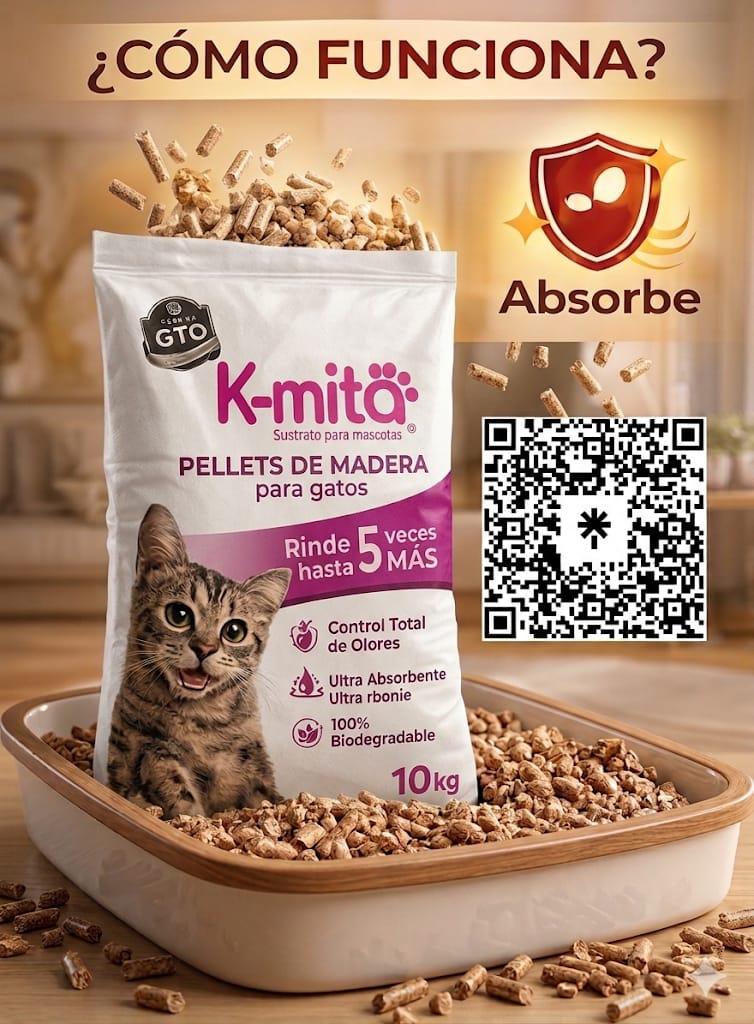 9kg de Arena Biodegradable K-mita (3 bolsas de 3kg)